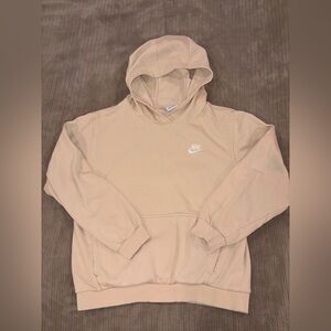 Nike Boys Beige Hoodie Size Large
